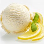 Tangy,Fresh,Lemon,Citrus,Sorbet,Or,Ice,Cream,With,Sliced
