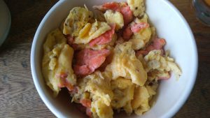 Roerei of omelet met afbakbroodjes - Recept Karin MFS Fanpagina