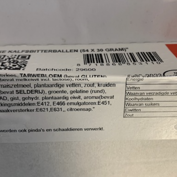 54 Luxe Kalfsbitterballen 30 gram per stuk 3 54 Luxe Kalfsbitterballen 30 gram per stuk - Afbeelding 3