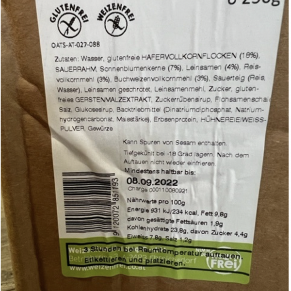 Glutenvrije Volkorenbroden, voorgesneden 25 stuks - Afbeelding 6