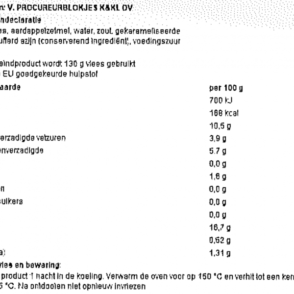 Varkens Procureur Blokjes 5 kilo kant en klaar 5 Varkens Procureur Blokjes 5 kilo kant en klaar - Afbeelding 5