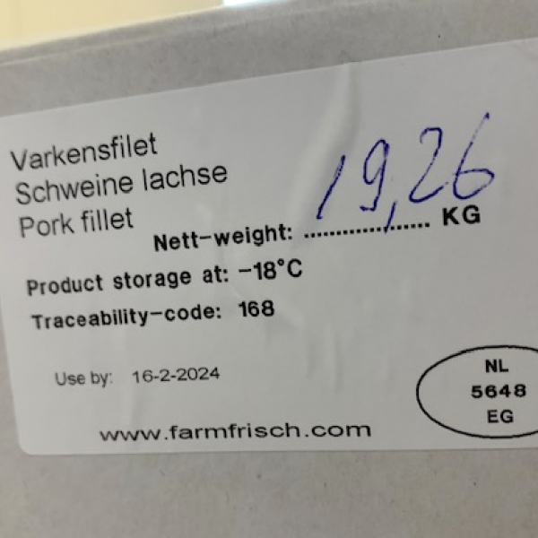 Varkensfilet 19 kg 5 Varkensfilet 19 kg - Afbeelding 5