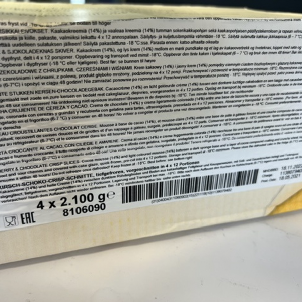 48 x Kersen & Chocolade Crisp gebakjes 175 gram per stuk - Afbeelding 4