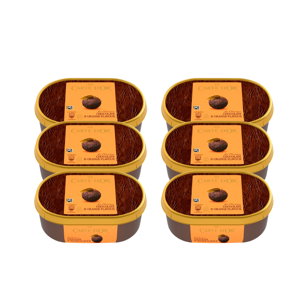 Carte D’oR Chocolade Orange IJs 6 bakken