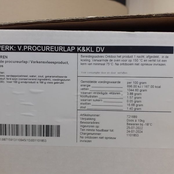 Malse Procureurlapjes voorgebraden kant en klaar 5 kilo - Afbeelding 3