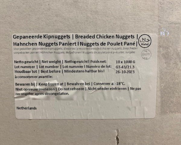 Gepaneerde Kipnuggets 10 kilo - Afbeelding 3