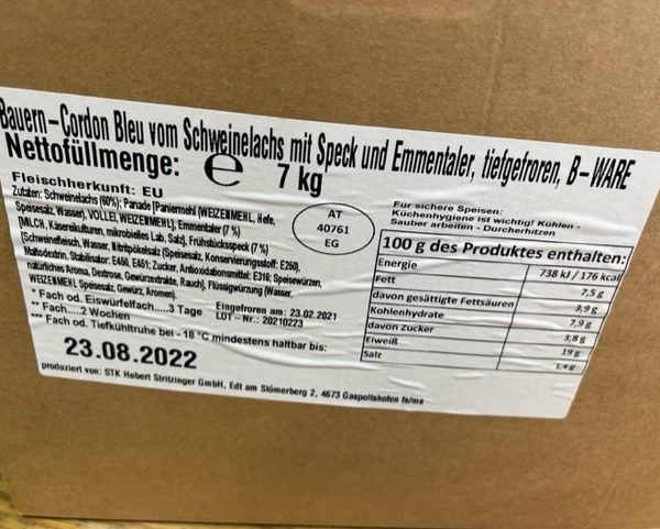 Cordon Blue met Emmentaler 7 kilo - Afbeelding 4