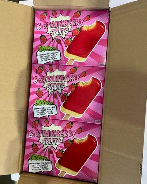 Aardbeien Split IJsjes 108 stuks a 73 ml 3 Aardbeien Split IJsjes 108 stuks a 73 ml - Afbeelding 3