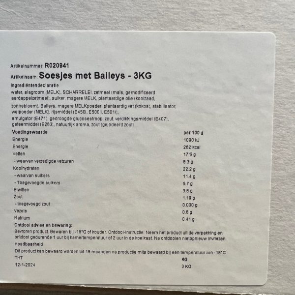 Slagroomsoesjes met Baileys 3 Kilo - Afbeelding 3