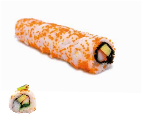 Sushi Rol met Rijst en krab 20 rollen a 213 gram - 160 stuks totaal