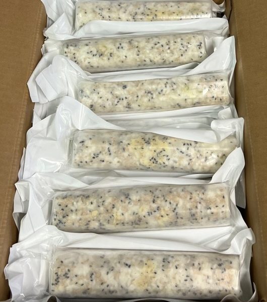 Sushi rol met rijst - garnalen en mayonaise 20 rollen a 205 gram- 160 stuks totaal - Afbeelding 2