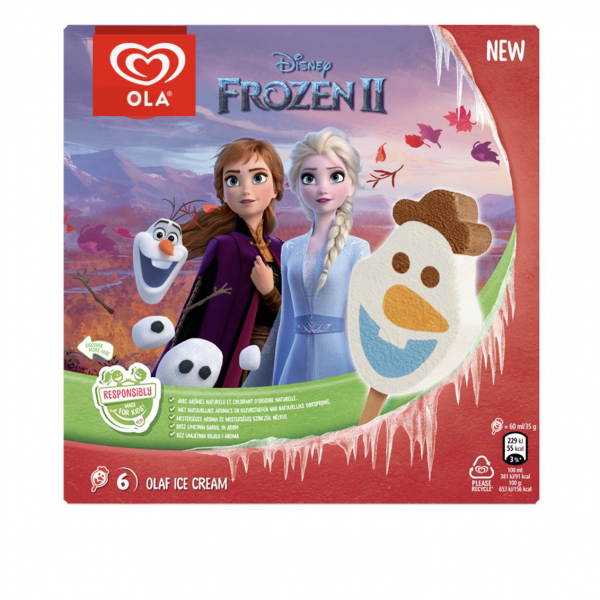 Disney Frozen Olaf 6 dozen a 6 ijsjes van 60ml