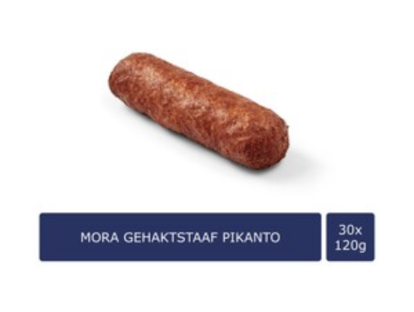 Gehaktstaaf Pikanto Mora 30x120 gram 3 Gehaktstaaf Pikanto Mora 30x120 gram - Afbeelding 3