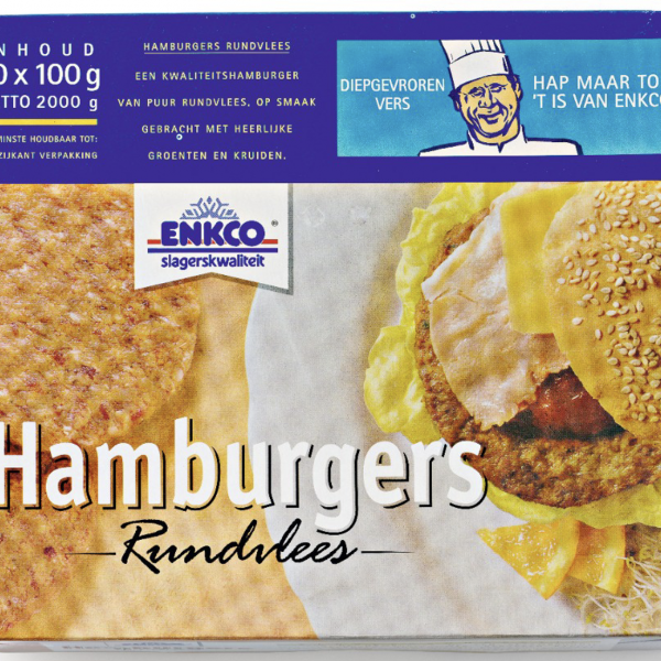Enkco hamburger rundvlees 20 stuks a 100 gram