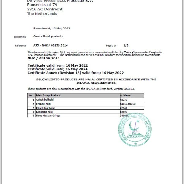 Kipfrikandel halal De vries 40x85 gram ''Samen Tegen Voedselverspilling'' 7 Kipfrikandel halal De vries 40x85 gram ''Samen Tegen Voedselverspilling'' - Afbeelding 7