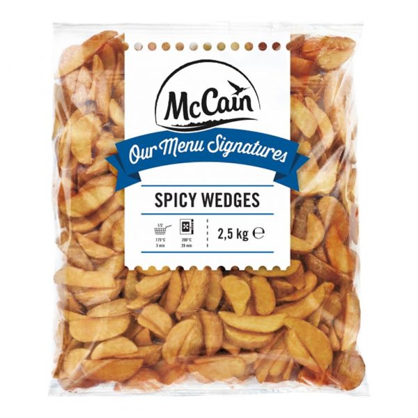 Mccain spicy wedges 5 x 2,5 KG