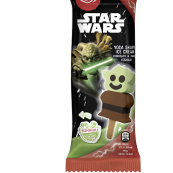 1 plus 1 GRATIS !! OLA ijs Yoda Starwars ijsjes 25 x 60ml