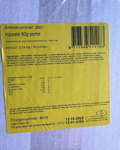 Kipsate 36x3x30 gram - Afbeelding 2