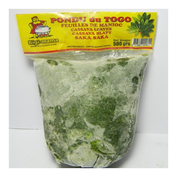 Pondu cassavebladeren 12 x 500 gram - Afbeelding 1