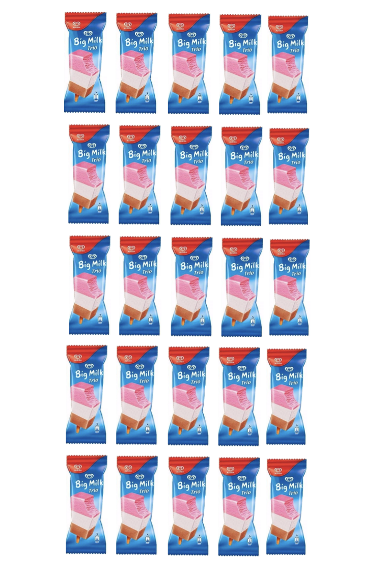 Ola 3 kleuren roomijs op stokjes 30 ijsjes