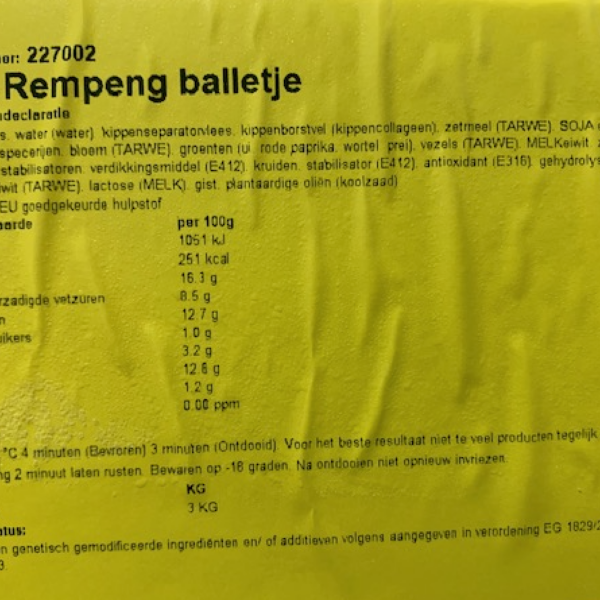 Rempeng Balletjes 3 kilo - Afbeelding 3