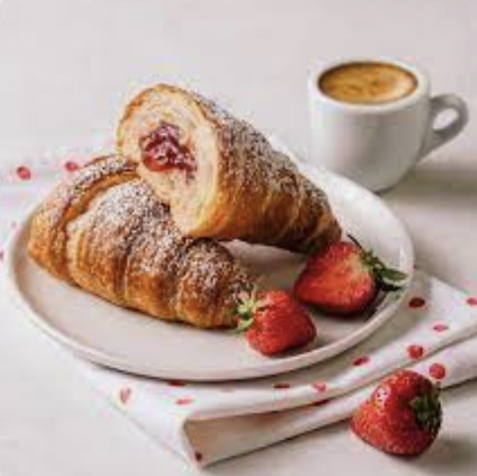 Croissant Met Aardbei Vulling 60 x 95 gram