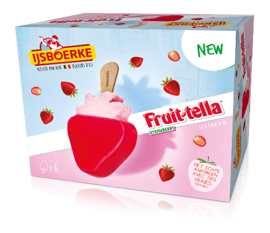 Fruit-tella IJs IJsboerke 6 dozen a 6 ijsjes van 60ml