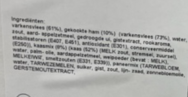 Cordonblue Varkensvlees kant & klaar 10 kilo