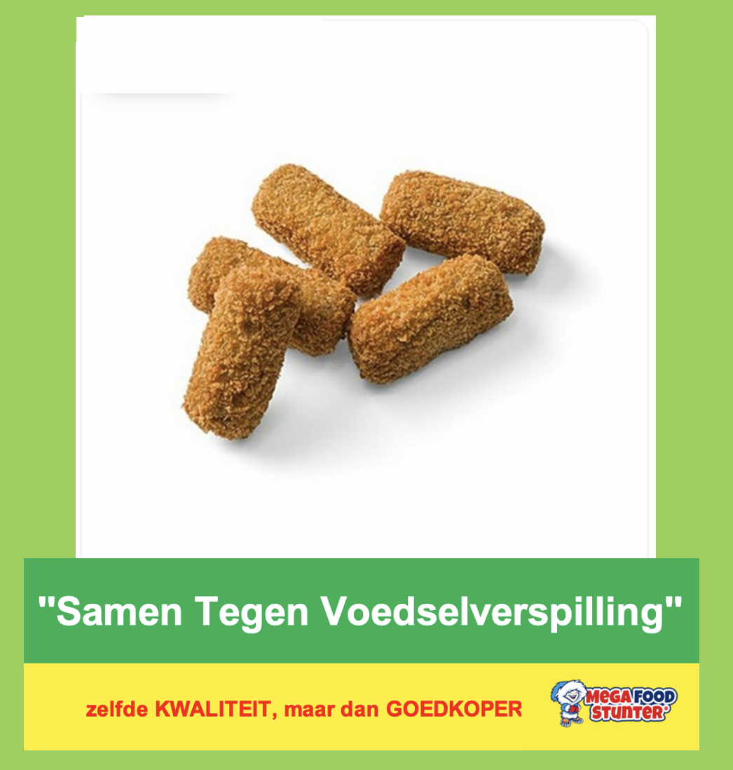 Bospaddenstoelen kroket 35x60 gram ''Samen Tegen Voedselverspilling''