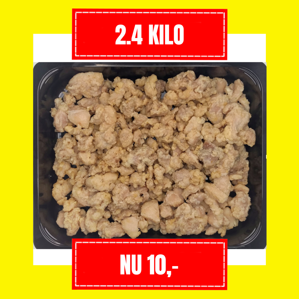 Fried Chicken  2 x 1.2 kilo Kant&Klaar ( alleen opwarmen)
