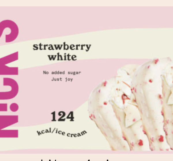 Magnum Look strawberry white 20x76g - Afbeelding 1