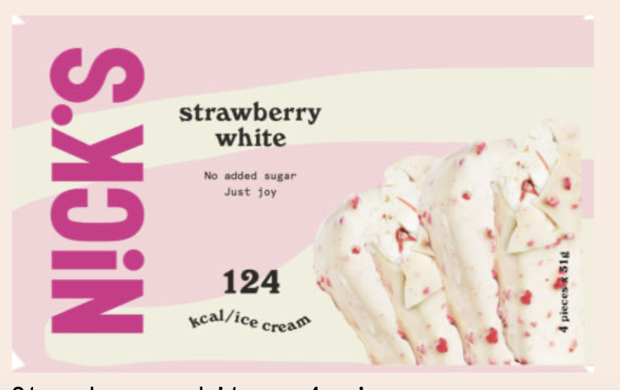 Magnum Look strawberry white 20x76g