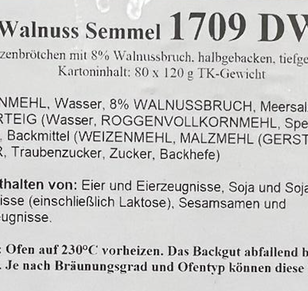 Walnoot broodje 80 x 120 gram - Afbeelding 6