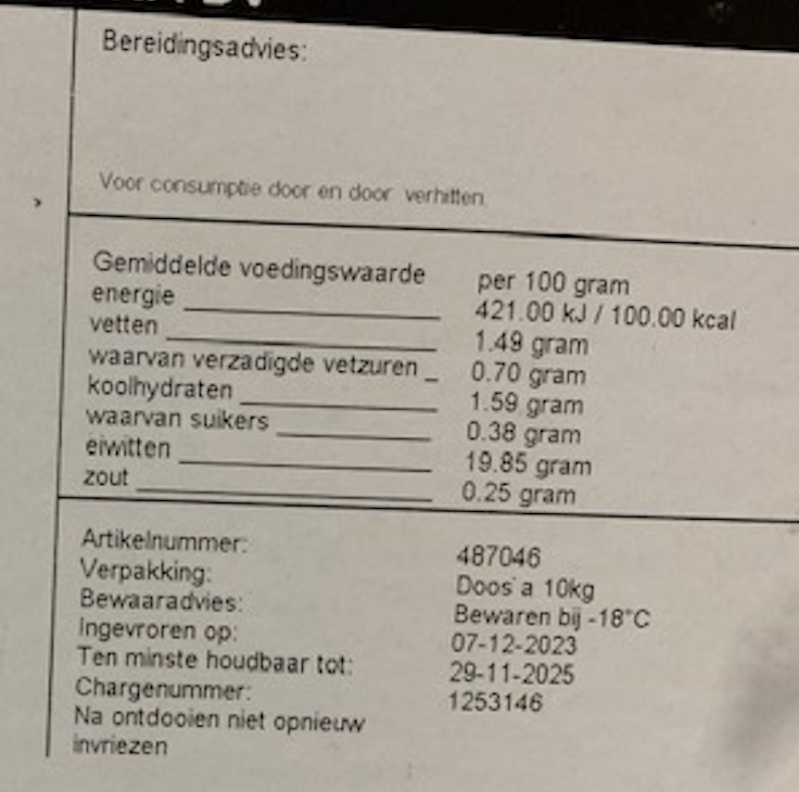 Varkenshaas medalions kant&klaar 10 kilo doos
