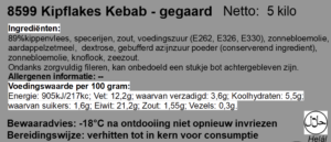 Kip Kebab gegaard kant&klaar 5 kilo HALAL