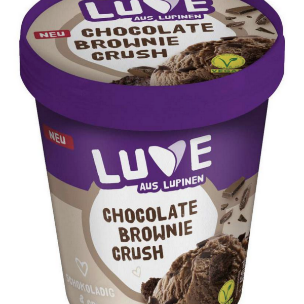 chocolade & Brownie Crush ijs bekers 8 x 450ml lupinen