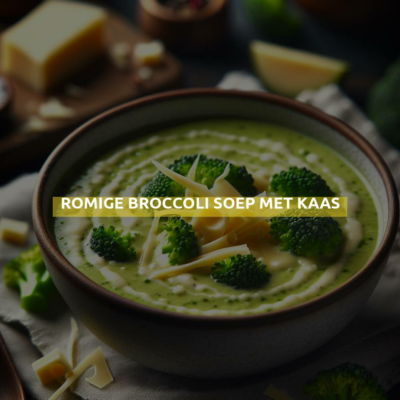 Romige broccoli soep met kaas