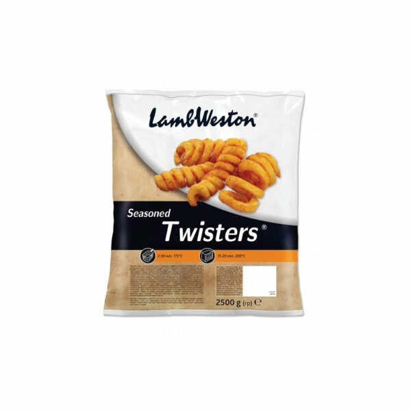 Twisters seasoned Lamb weston 4 x 2,5 kilo alleen BIJBESTEL product