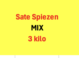 Sate Spiezen Mix ca 3 kilo