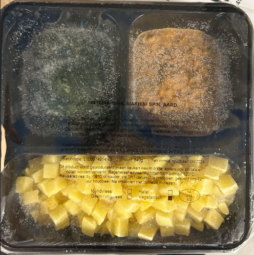 Dahl makhini spinazie rijst Maaltijd 12x540 gram