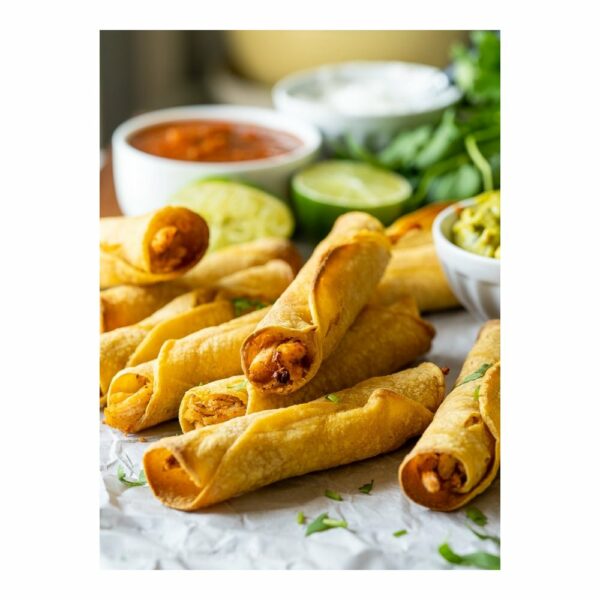 Mini Taquito Spicy Chicken Chili Cheese 3 kilo - Afbeelding 1