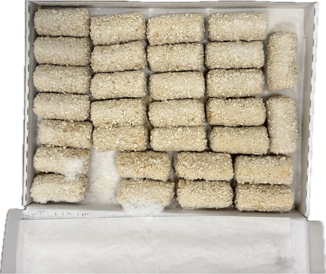 Garnalenkroket 30x75 gram ( 48% Noordzee garnalen !! )