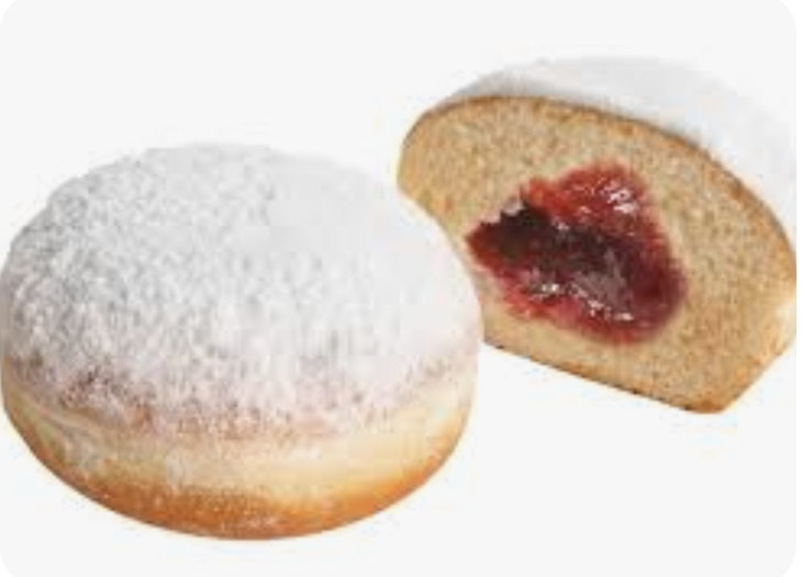 Berliner bollen Rood mix fruit vulling 48 stuks