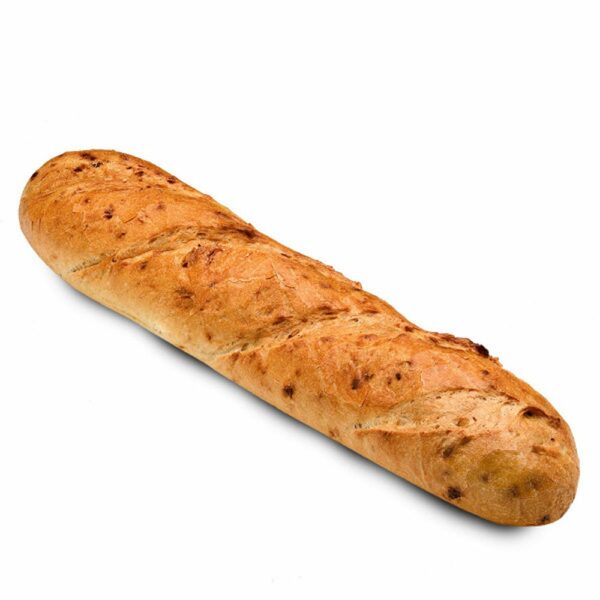 Stokbrood met gebakken uien 40x230 gram Stokbrood met gebakken uien 40x230 gram