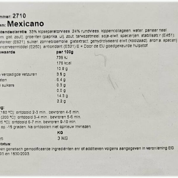 Mexicano 3 kilo 4 Mexicano 3 kilo - Afbeelding 4