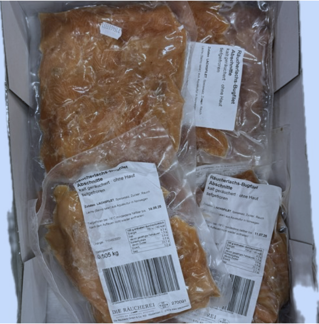 Zalmfilet Koudgerookt  ''BugFilet'' 500 gram