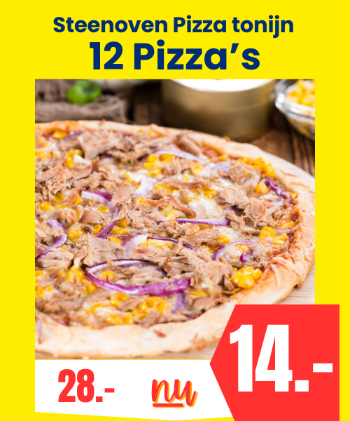 Steenoven Pizza tonijn 12 stuks a 365 gram 1 Pizza tonijn