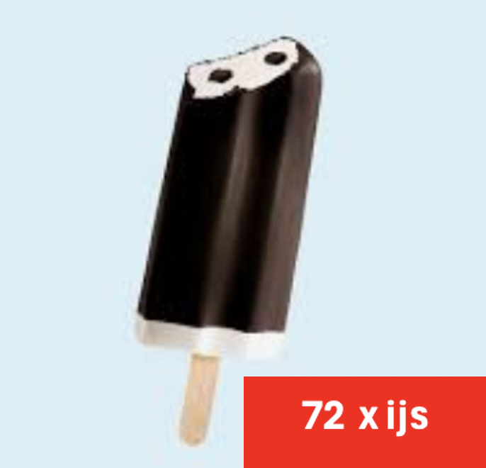 72 dropijsjes ( 12 dozen x 6 stuks )
