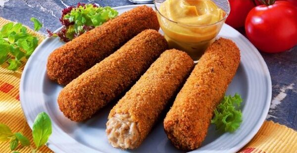 Vleeskroket 20% vlees 24x70gram *de Diepvriesman*