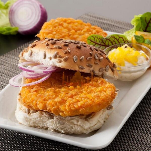 Kip Burger Spicy Crunchy 4x1 kilo (ca 90gram per stuk) *HALAL* 1 Kip Burger Spicy Crunchy 4x1 kilo (ca 90gram per stuk) *HALAL* - Afbeelding 1